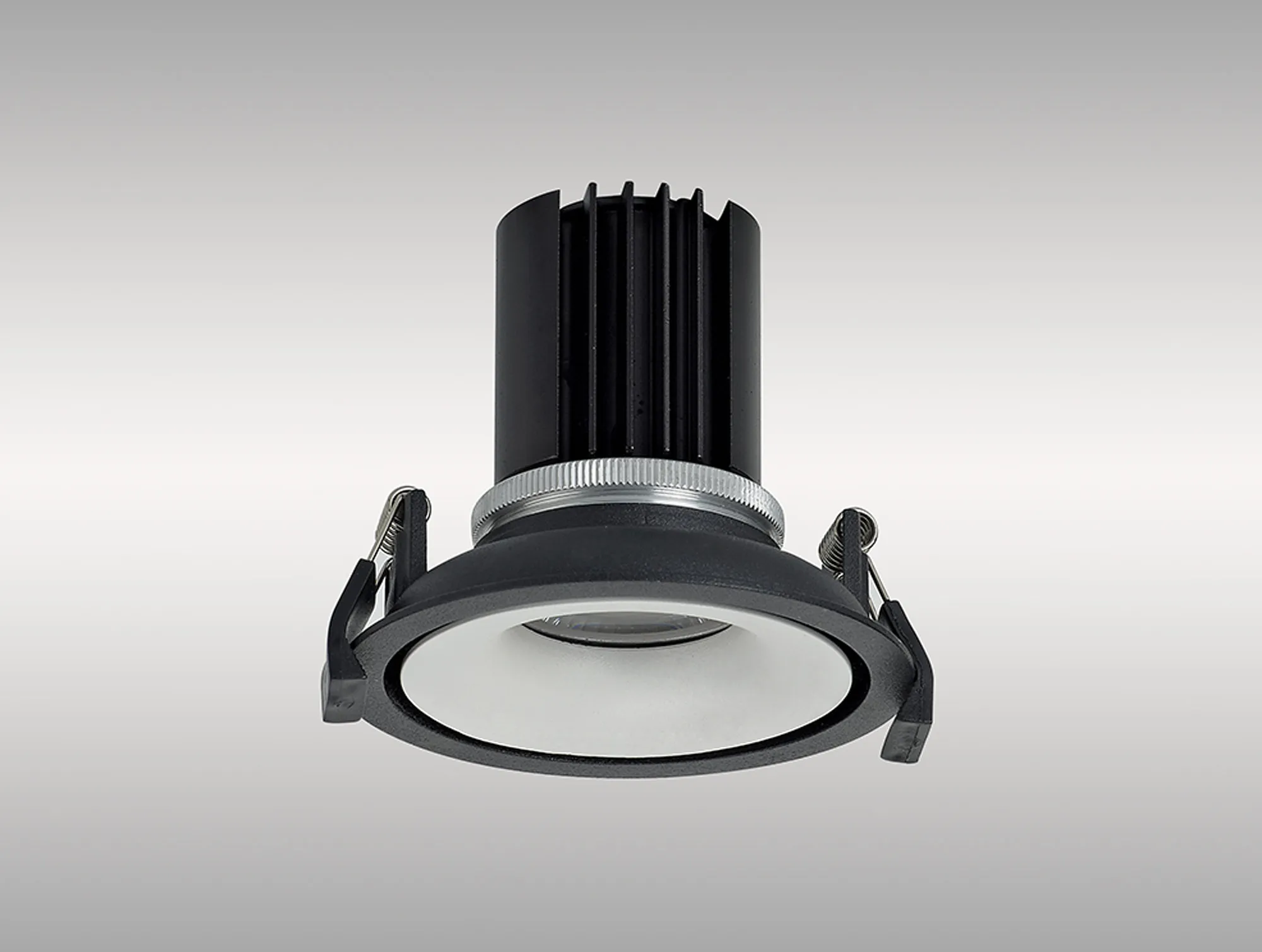 Bolor 12 Tridonic Powered 12W 4000K 1200lm 12° CRI>90 LED Engine Black/White Fixed Recessed Spotlight, IP20 DM202132  Dlux Bolor 12